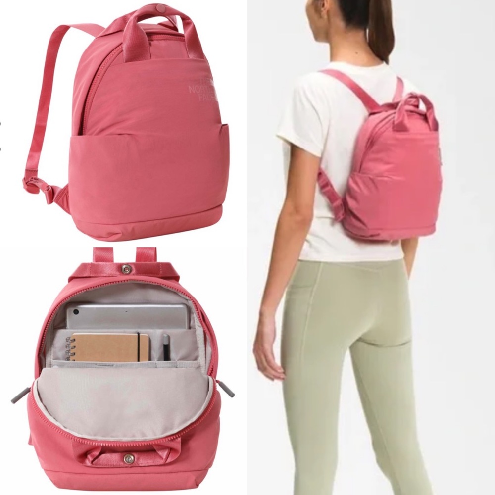 The North Face Never Stop Mini Backpack in Slate Rose (dusty pink)